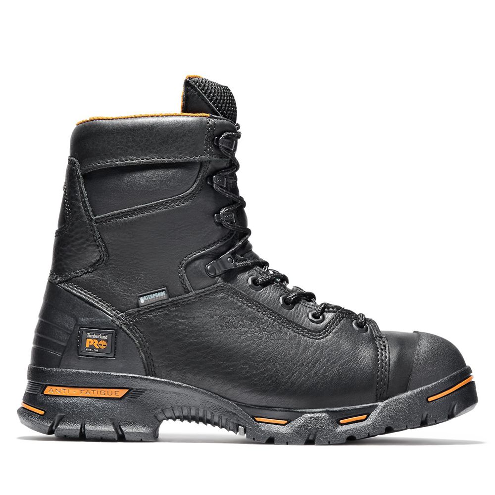 Bocanci De Muncă Timberland Barbati Negrii - Pro® Endurance 8\" Steel Toe - Romania - RONVLM074